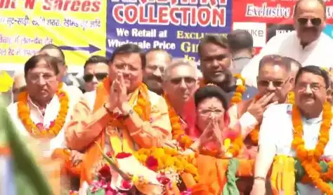 लोकसभा चुनाव: टिहरी से भाजपा प्रत्याशी माला राजलक्ष्मी शाह ने नामांकन कराया