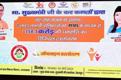 नंदा गौरा योजना – एक लाख बालिकाओं को 358.3 करोड़ की धनराशि जारी