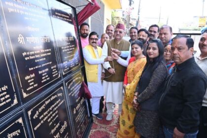 कैबिनेट मंत्री गणेश जोशी ने मसूरी विधानसभा क्षेत्र में 520.44 लाख की लागत के विभिन्न विकास कार्यों का किया शिलान्यास