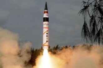 भारत ने न्यूक्लियर बैलेस्टिक मिसाइल अग्नि-5 का किया सफल परीक्षण