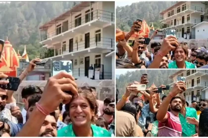 कैंची धाम पहुंचे मशहूर अभिनेता चंकी पांडे, मंदिर में ही भक्तों और फैंस ने ली सेल्फी