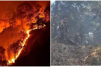 उत्तराखंड में धधक रहे जंगल, सेना के जवानों ने संभाला मोर्चा