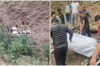 पिथौरागढ़ में दर्दनाक हादसा, गहरी खाई में गिरी जीप, चार लोगों की मौत