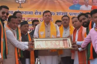 मुख्यमंत्री ने भाजपा प्रत्याशी अजय टम्टा को जिताने की अपील की