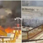 गर्जिया मंदिर परिसर में लगी भीषण आग, मचा हड़कंप