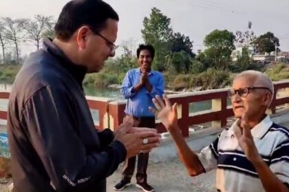 मॉर्निंग वॉक पर धामी ने बड़े बुजुर्गों तक पहुंचाया मोदी का राम-राम