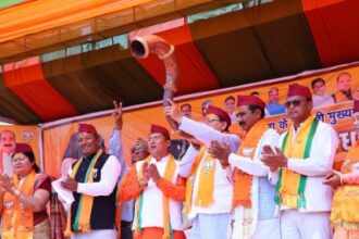 मुख्यमंत्री ने अल्मोड़ा लोकसभा से भाजपा प्रत्याशी के पक्ष में की चुनावी सभा