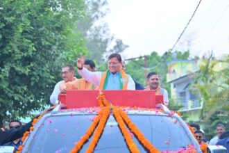 मुख्यमंत्री ने टनकपुर में भाजपा के पक्ष में किया प्रचार