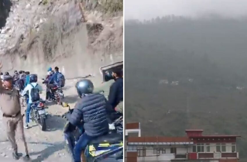बद्रीनाथ-ऋषिकेश हाईवे हुआ बंद, सिरोबगड़ में लगातार गिर रहा मलबा, यात्री परेशान