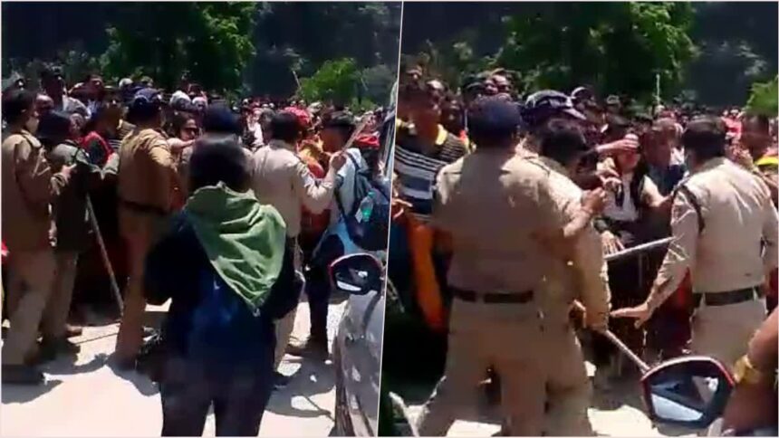केदारनाथ यात्रा: लाइन में खड़े होने को लेकर विवाद, पुलिस और यात्रियों के बीच नोकझोंक