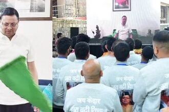 केदारनाथ डोली यात्रा के साथ चलने वाले 300 सेवादारों की टीम को हरी झण्डी दिखाकर किया गया रवाना 