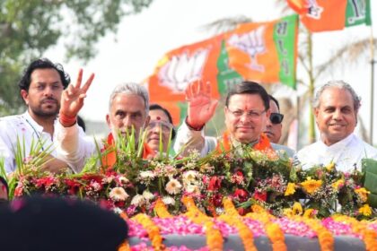 मुख्यमंत्री धामी ने फरीदाबाद में भाजपा प्रत्याशी कृष्ण पाल गुर्जर को जिताने की अपील की