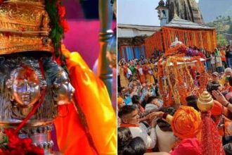 सेना के बैंड के साथ केदारनाथ धाम पहुंची पंचमुखी डोली 