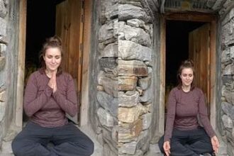 अमेरिका की सिमोना स्टेंस बनी ध्यान गुफा में साधना करने वाली इस सीजन की पहली साधक 