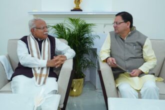 सीएम धामी ने केंद्रीय विद्युत मंत्री मनोहर लाल खट्टर से की मुलाकात, किया ये अनुरोध