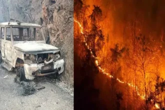 बिनसर जंगल में लगी आग से बुरी तरह झुलसे फायर वॉचर कृष्ण कुमार सात दिन के संघर्ष के बाद हारे जीवन की जंग 