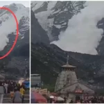 चोराबाड़ी से ऊपर टूट गया ग्लेशियर, बना बर्फ का गुबार