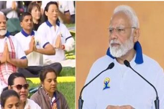 प्रधानमंत्री मोदी ने शेर-ए कश्मीर इंटरनेशनल कन्वेंशन सेंटर में योग दिवस समारोह को किया संबोधित 