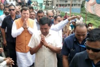 बूढ़ा केदार के आपदा प्रभावित इलाकों में पहुंचे सीएम धामी