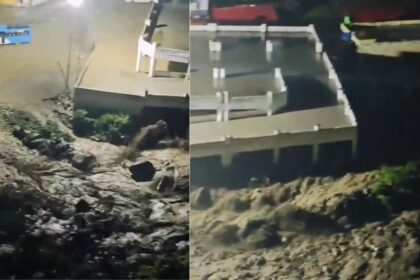 जानकीचट्टी से यमुनोत्री धाम के बीच छह किलोमीटर हिस्से में यमुना नदी ने दिखाया रौद्र रूप