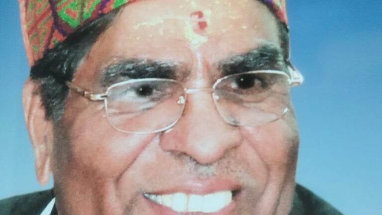 नहीं रहे श्री बदरीनाथ – केदारनाथ मंदिर समिति के पूर्व अध्यक्ष अनुसूया प्रसाद भट्ट