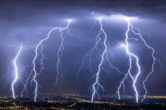 प्रदेश के तीन जनपदों में बारिश के तीव्र दौर के साथ आकाशीय बिजली चमकने का अलर्ट जारी 