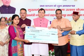 मुख्यमंत्री सशक्त बहना उत्सव योजना’ में स्वंय सहायता समूह को दी आर्थिक सहायता