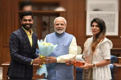 भारतीय क्रिकेटर रवींद्र जडेजा भारतीय जनता पार्टी में हुए शामिल, पत्नी रिवाबा ने सोशल मीडिया पर दी जानकारी