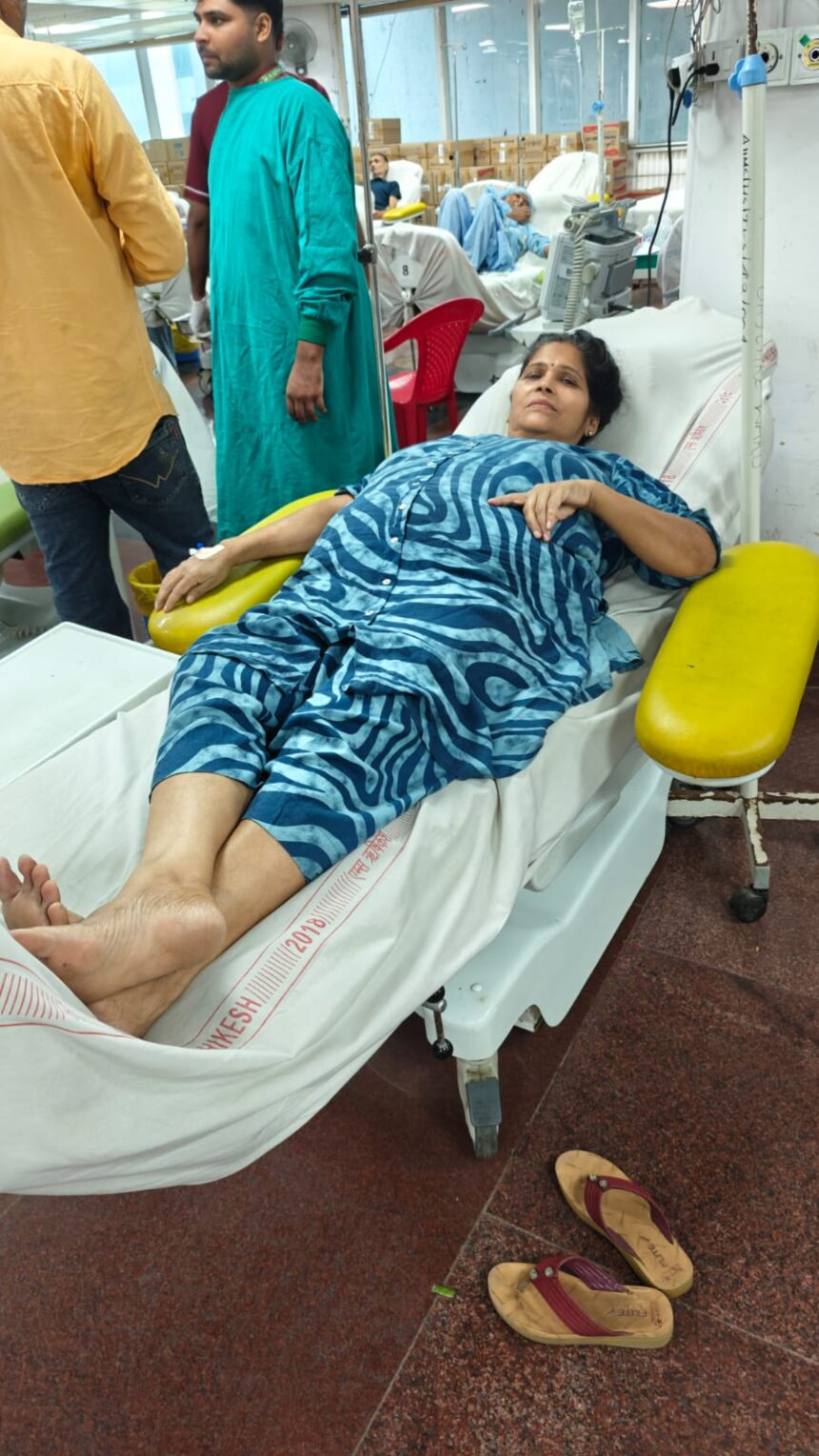 कैंसर पीड़ित महिला ने मुख्यमंत्री से लगाई गुहार