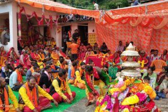 मोक्षधाम बदरीनाथ के दर्शन कर लौटीं मां चामुण्डा, जयकारों से गूंजा जाल मल्ला