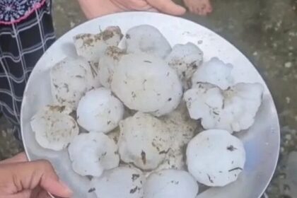 धर्मनगरी हरिद्वार में आसमान ने कहर बनकर गिरे मोटे-मोटे ओले