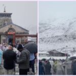 बाबा केदारनाथ का प्रकृति कर रही श्रृंगार, बर्फबारी से मनमोहक हुआ नजारा
